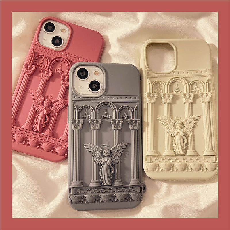 Creative Three-dimensional Cartoon Angel Silicone Phone Case - Bellarte Enchanté Creative Three-dimensional Cartoon Angel Silicone Phone Case