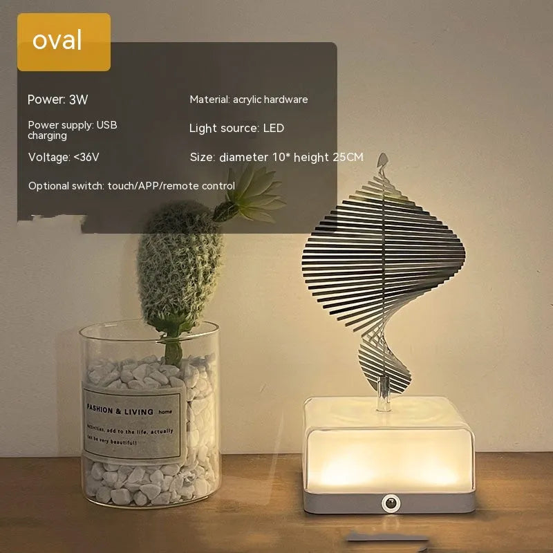 Creative Three-dimensional Rotating Ambience Light Bedroom - Bellarte Enchanté Creative Three-dimensional Rotating Ambience Light Bedroom