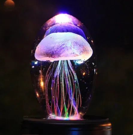 Crystal Ball Glass Luminous Jellyfish Ornaments Handicrafts Marine Animal Fish Tank Landscape - Bellarte Enchanté Crystal Ball Glass Luminous Jellyfish Ornaments Handicrafts Marine Animal Fish Tank Landscape