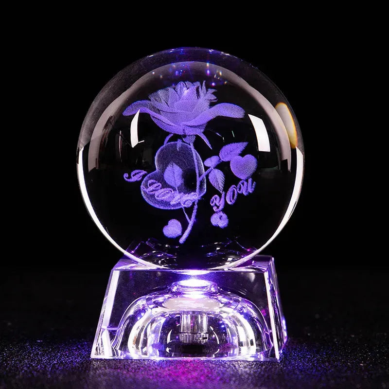 Crystal Basketball Football Sun Galaxy Home Crafts - Bellarte Enchanté Crystal Basketball Football Sun Galaxy Home Crafts