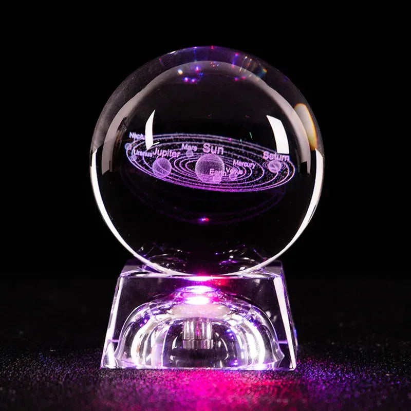 Crystal Basketball Football Sun Galaxy Home Crafts - Bellarte Enchanté Crystal Basketball Football Sun Galaxy Home Crafts