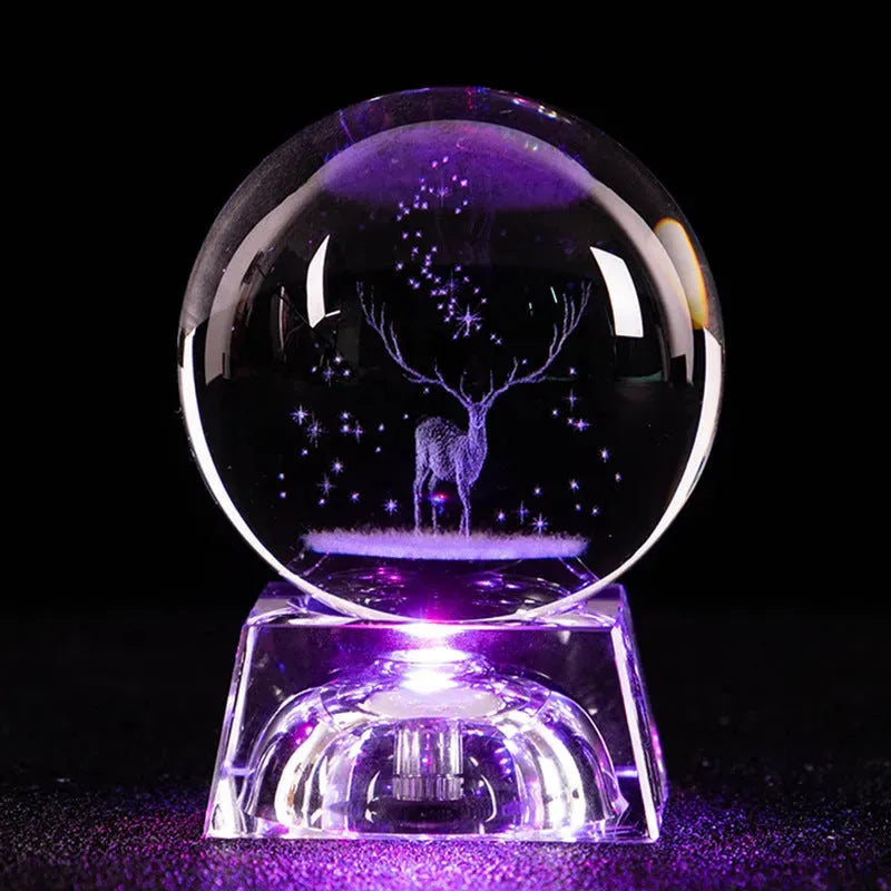 Crystal Basketball Football Sun Galaxy Home Crafts - Bellarte Enchanté Crystal Basketball Football Sun Galaxy Home Crafts
