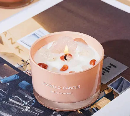 Crystal Glass Candle Handmade Aromatherapy - Bellarte Enchanté Crystal Glass Candle Handmade Aromatherapy