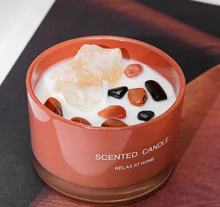 Crystal Glass Candle Handmade Aromatherapy - Bellarte Enchanté Crystal Glass Candle Handmade Aromatherapy