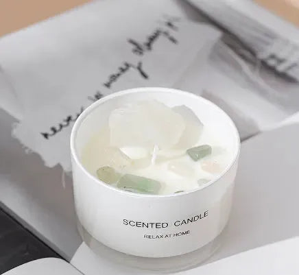 Crystal Glass Candle Handmade Aromatherapy - Bellarte Enchanté Crystal Glass Candle Handmade Aromatherapy