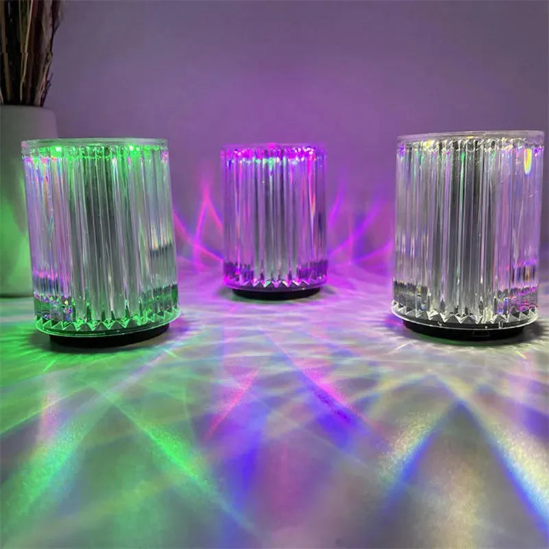 Crystal Lamp Table Lamp Atmosphere Creative Line Small Night Lamp Led Lights - Bellarte Enchanté Crystal Lamp Table Lamp Atmosphere Creative Line Small Night Lamp Led Lights