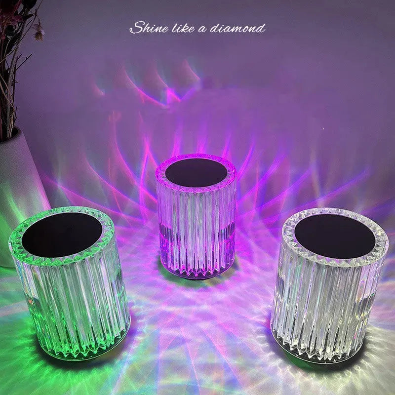 Crystal Lamp Table Lamp Atmosphere Creative Line Small Night Lamp Led Lights - Bellarte Enchanté Crystal Lamp Table Lamp Atmosphere Creative Line Small Night Lamp Led Lights