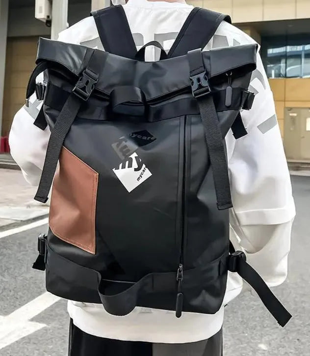 Curved Edge Fashion Backpack Men's Large Capacity - Bellarte Enchanté Curved Edge Fashion Backpack Men's Large Capacity