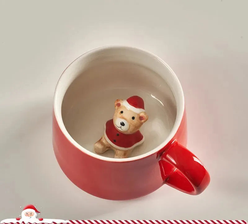 Cute Cartoon 3D Mark Ceramic Cup - Bellarte Enchanté Cute Cartoon 3D Mark Ceramic Cup