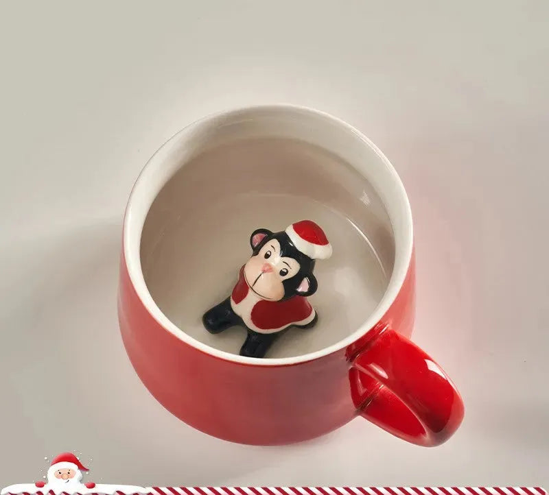 Cute Cartoon 3D Mark Ceramic Cup - Bellarte Enchanté Cute Cartoon 3D Mark Ceramic Cup