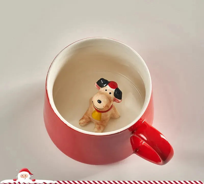 Cute Cartoon 3D Mark Ceramic Cup - Bellarte Enchanté Cute Cartoon 3D Mark Ceramic Cup