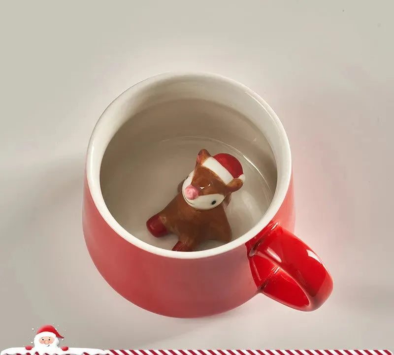 Cute Cartoon 3D Mark Ceramic Cup - Bellarte Enchanté Cute Cartoon 3D Mark Ceramic Cup