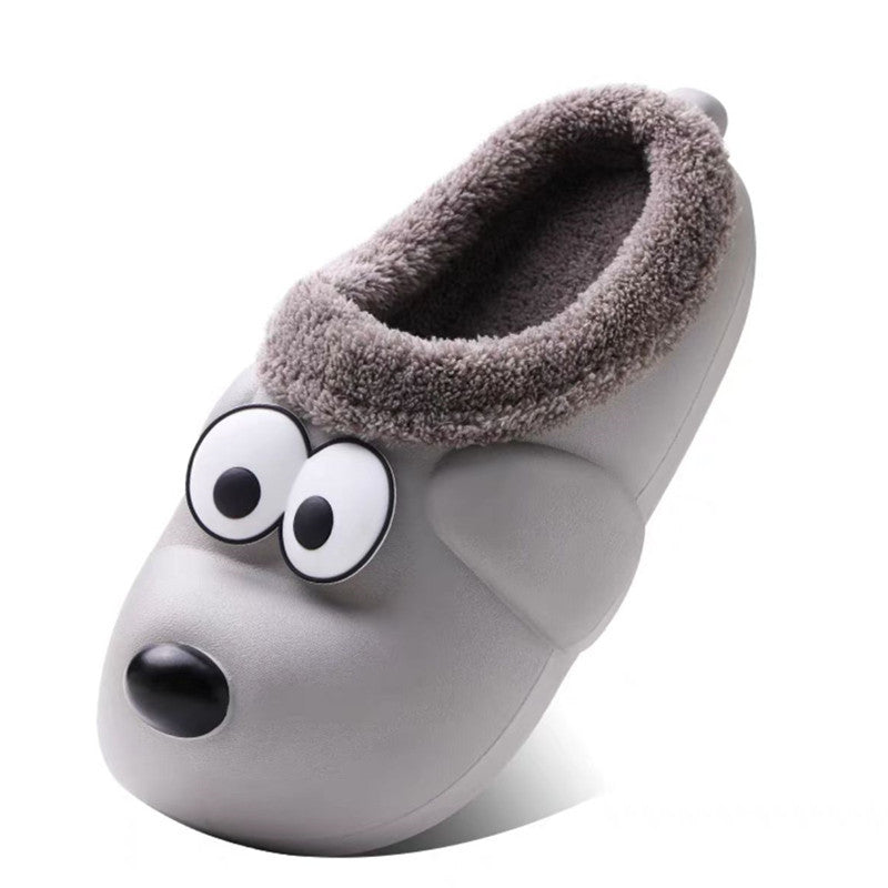 Cute Dog Shoes EVA Winter House Shoes Unisex Fuzzy Slippers - Bellarte Enchanté Cute Dog Shoes EVA Winter House Shoes Unisex Fuzzy Slippers