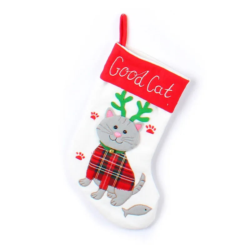 Cute Dogs And Cats Christmas Socks - Bellarte Enchanté Cute Dogs And Cats Christmas Socks