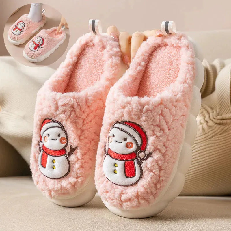 Cute Snowman Slippers Winter - Bellarte Enchanté Cute Snowman Slippers Winter