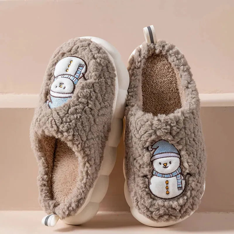 Cute Snowman Slippers Winter - Bellarte Enchanté Cute Snowman Slippers Winter