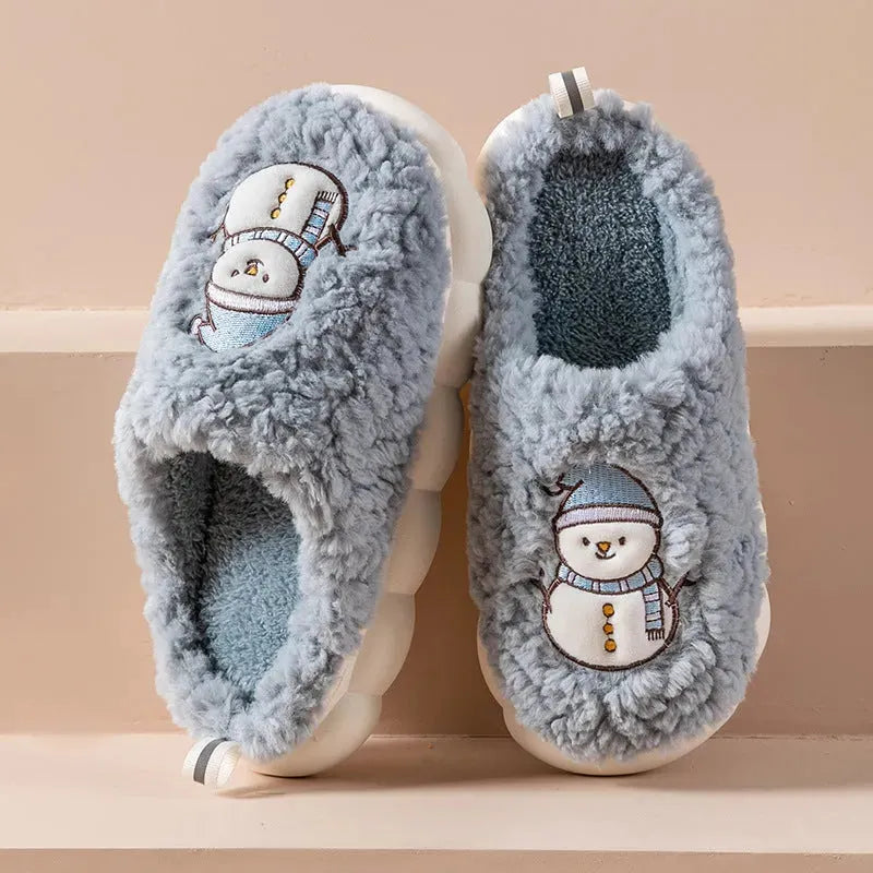 Cute Snowman Slippers Winter - Bellarte Enchanté Cute Snowman Slippers Winter