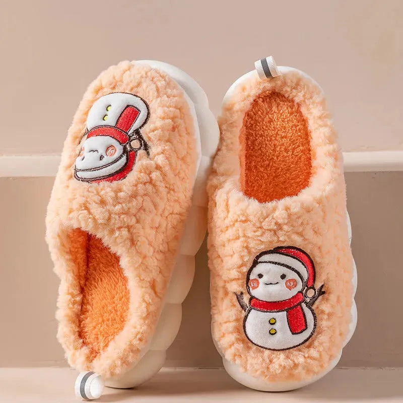 Cute Snowman Slippers Winter - Bellarte Enchanté Cute Snowman Slippers Winter