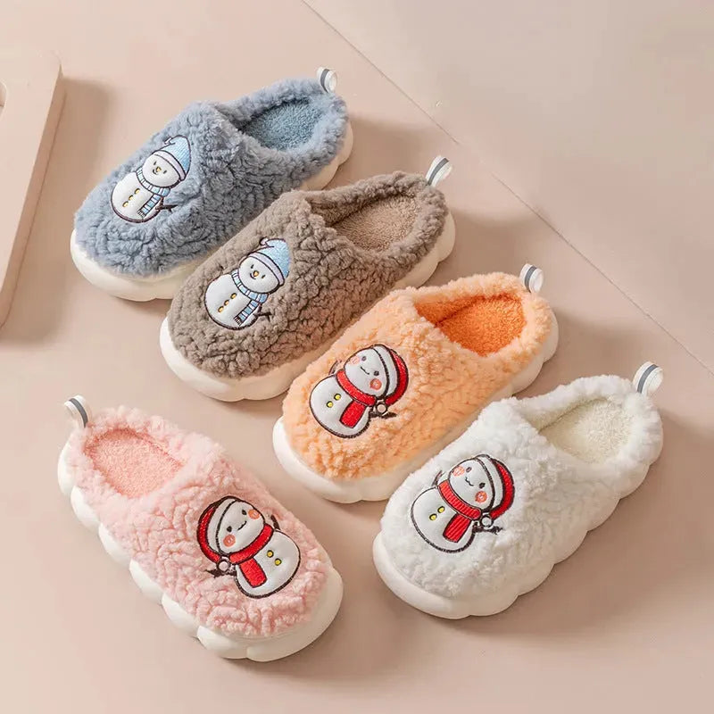 Cute Snowman Slippers Winter - Bellarte Enchanté Cute Snowman Slippers Winter