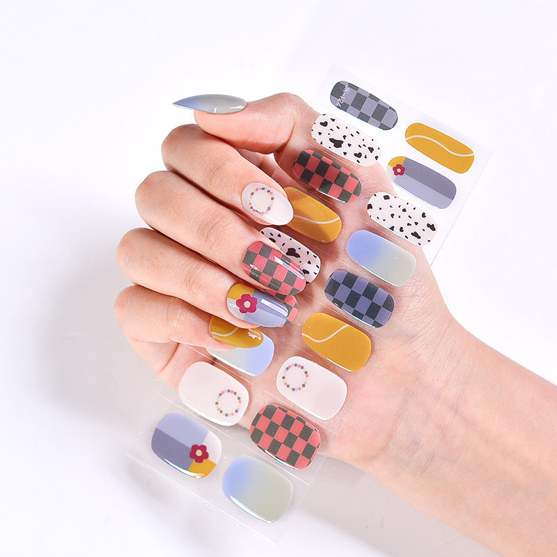 UV Phototherapy Semi-curing Gel Semi-baked Nail Sticker