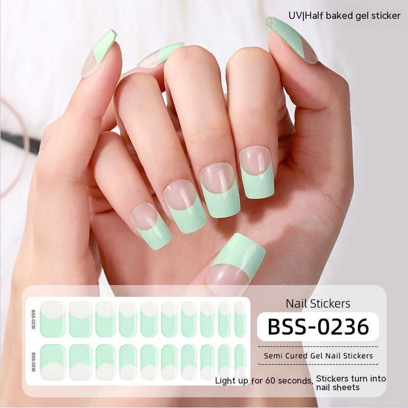 Gel Nail Art Sticker Semi-curing Gel