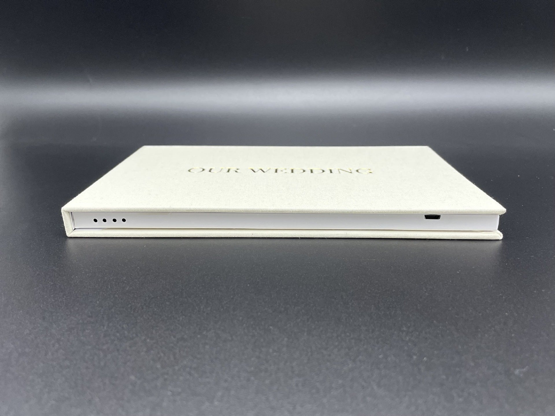 Wedding 7 Inch Video Linen Greeting Card