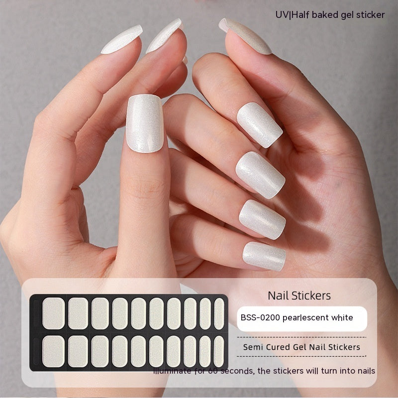 Gel Nail Art Sticker Semi-curing Gel