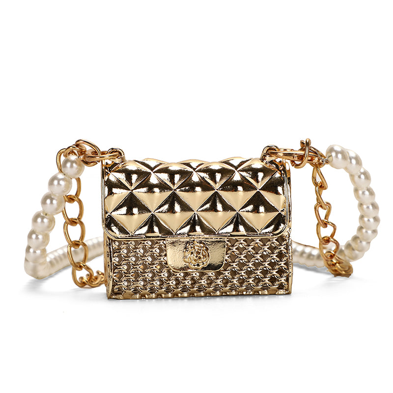 Fashion Personality Mini Bag Women's Pearl Chain