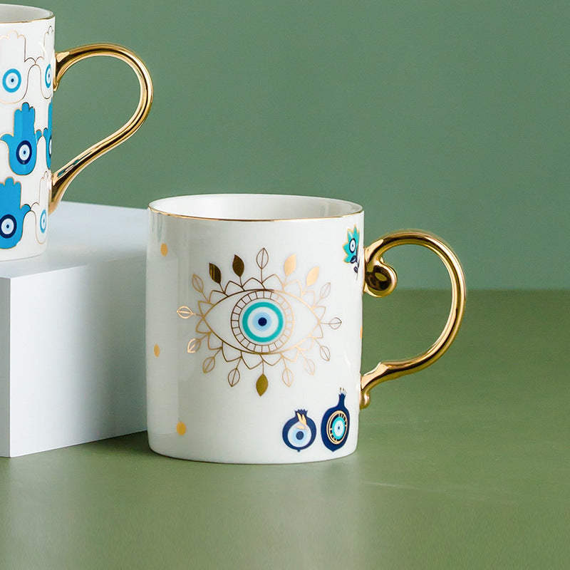 Nordic Light Luxury Ceramic Couple Mug Water Cup