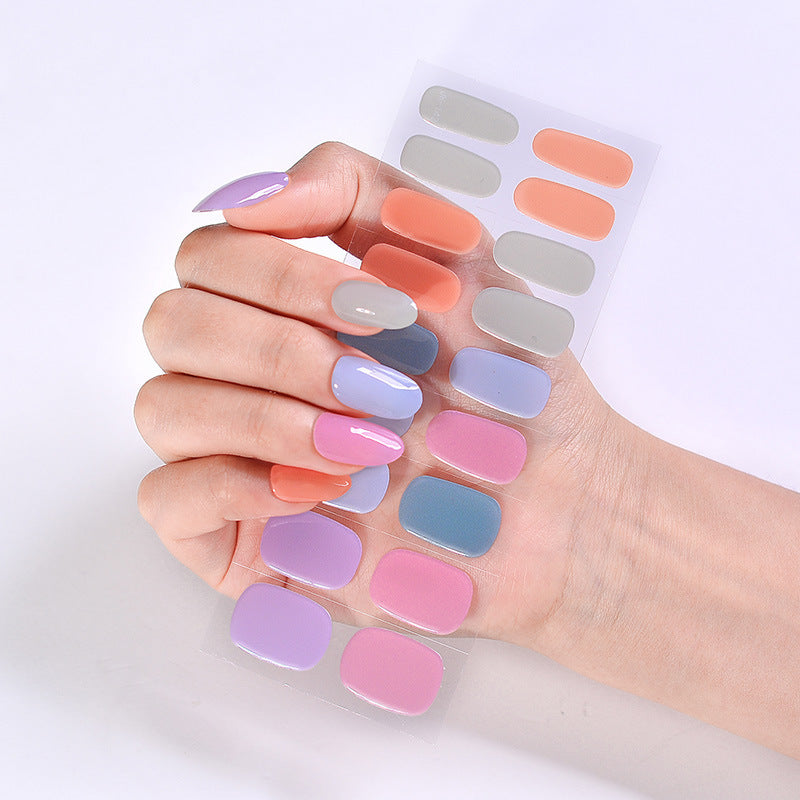UV Phototherapy Semi-curing Gel Semi-baked Nail Sticker