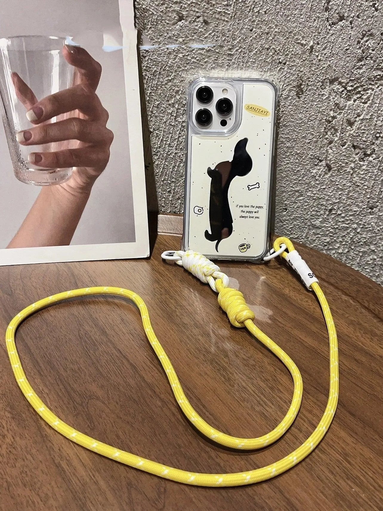 Dachshund Dog Mirror Strap Phone Case - Bellarte Enchanté Dachshund Dog Mirror Strap Phone Case