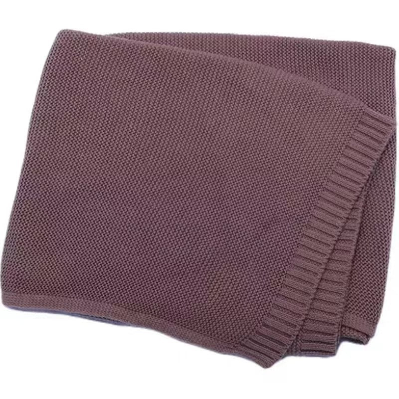 Embroidered Name Baby Knitted Cotton Nap Personality Sofa Blanket