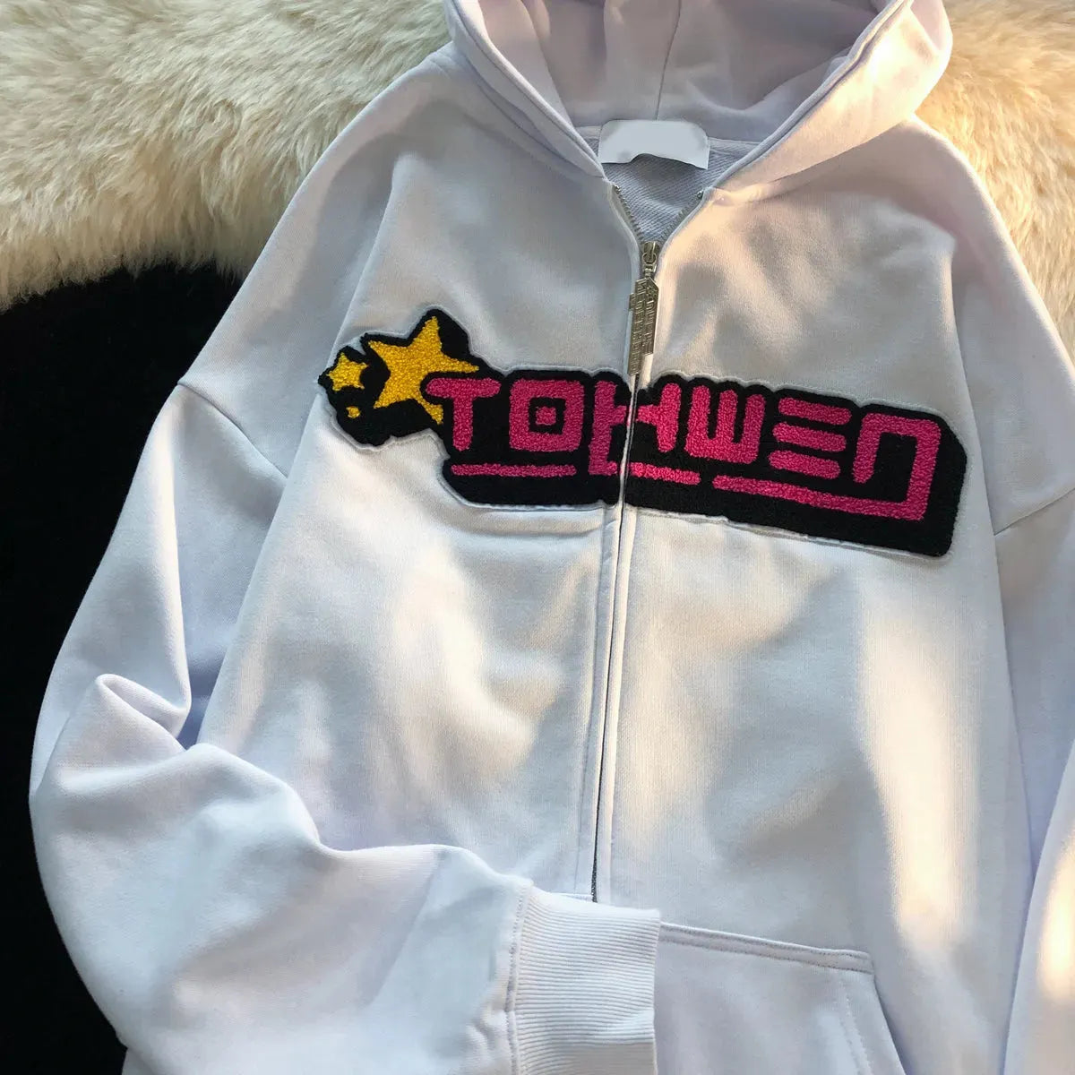 Damen Loose Flocking Cardigan - Bellarte Enchanté Damen Loose Flocking Cardigan