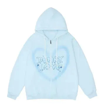 Damen Love Hoodie Cardigan - Bellarte Enchanté Damen Love Hoodie Cardigan