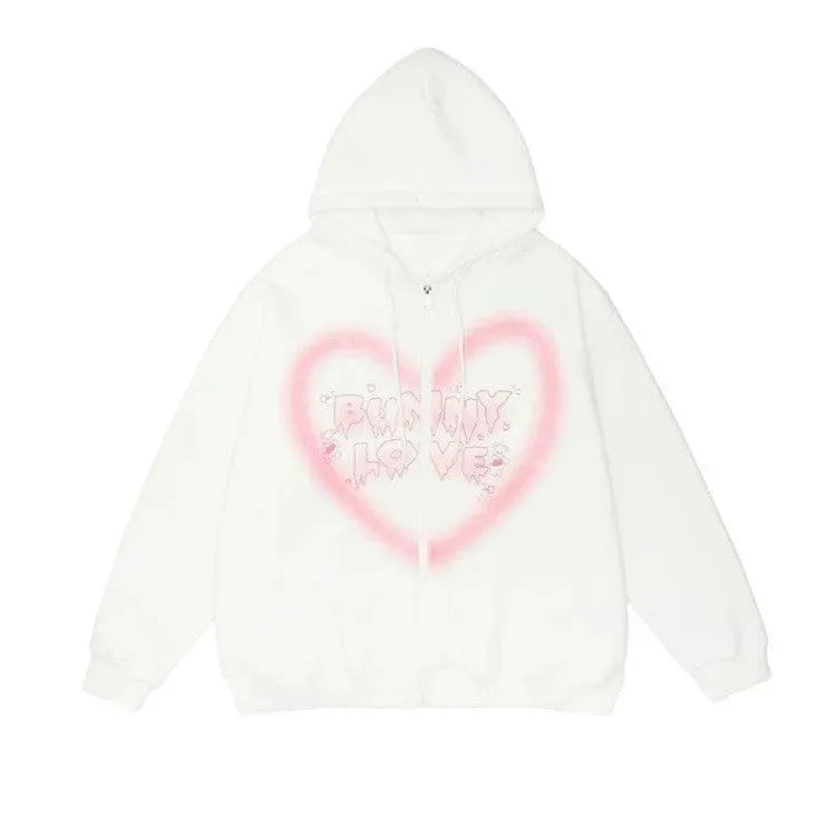 Damen Love Hoodie Cardigan - Bellarte Enchanté Damen Love Hoodie Cardigan