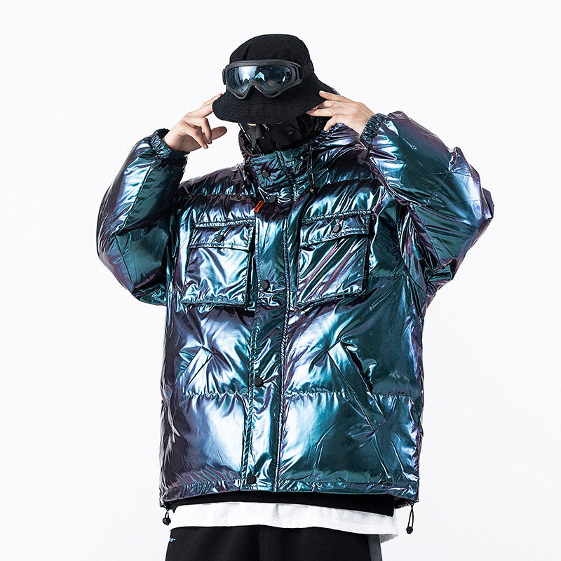 Dark Reflective Cargo Parkas Jackets Mens Hip Hop Streetwear Padded Jackets Harajuku Windbreaker Parka Coats Techwear - Bellarte Enchanté Dark Reflective Cargo Parkas Jackets Mens Hip Hop Streetwear Padded Jackets Harajuku Windbreaker Parka Coats Techwear