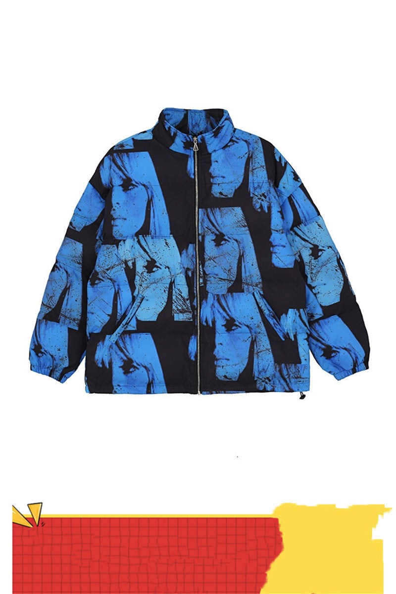 Dark Tide Brand Cartoon Print Cotton Jacket - Bellarte Enchanté Dark Tide Brand Cartoon Print Cotton Jacket