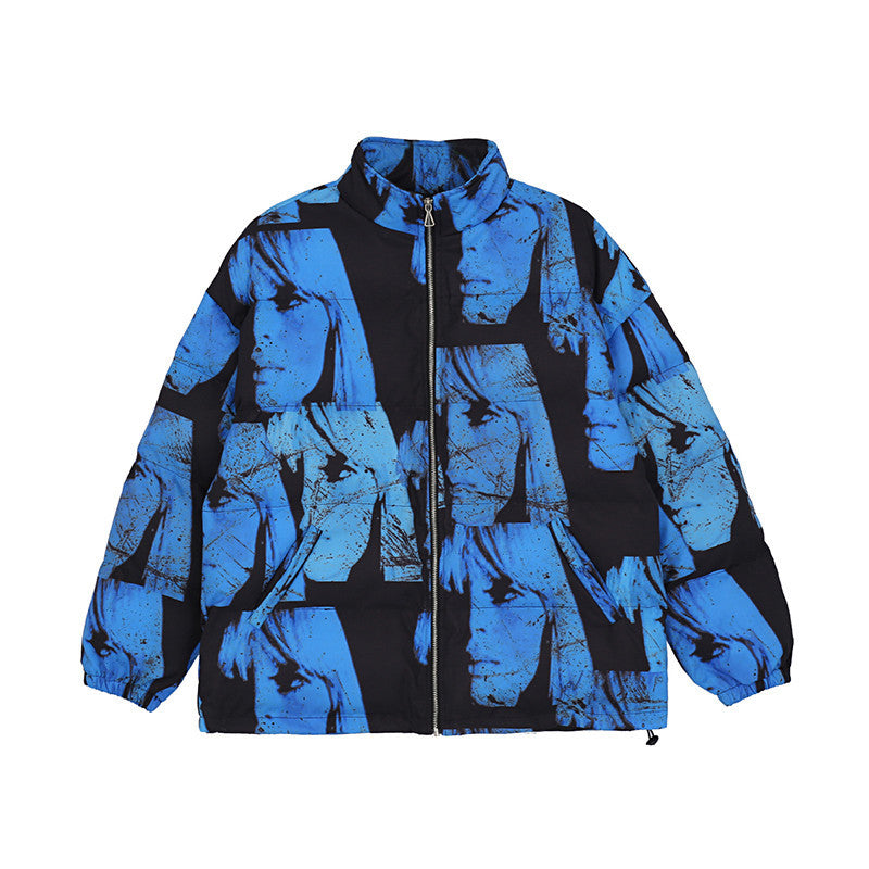 Dark Tide Brand Cartoon Print Cotton Jacket - Bellarte Enchanté Dark Tide Brand Cartoon Print Cotton Jacket