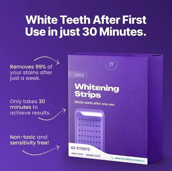 Teeth Whitening Strips – Visibly Whiter Smile in Days