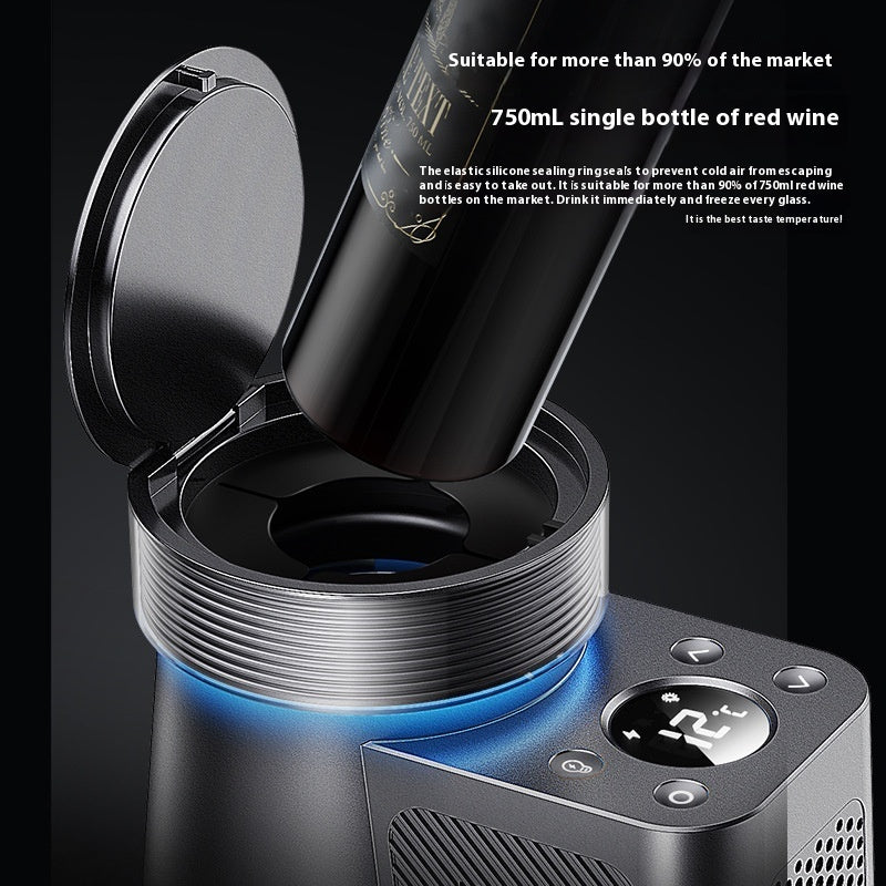 Desktop Small Desktop Wine Cabinet Portable Wine Freezer - Bellarte Enchanté Desktop Small Desktop Wine Cabinet Portable Wine Freezer