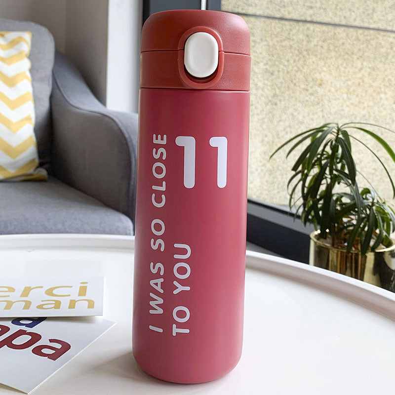 Digital Stainless Steel Thermos Cup Gift Student Drinking Cup - Bellarte Enchanté Digital Stainless Steel Thermos Cup Gift Student Drinking Cup