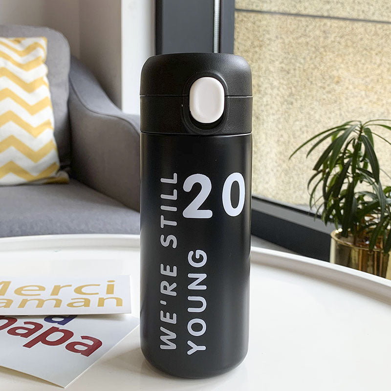 Digital Stainless Steel Thermos Cup Gift Student Drinking Cup - Bellarte Enchanté Digital Stainless Steel Thermos Cup Gift Student Drinking Cup