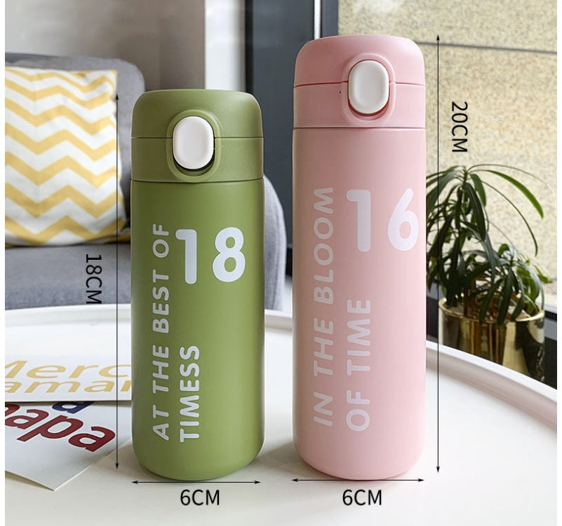 Digital Stainless Steel Thermos Cup Gift Student Drinking Cup - Bellarte Enchanté Digital Stainless Steel Thermos Cup Gift Student Drinking Cup