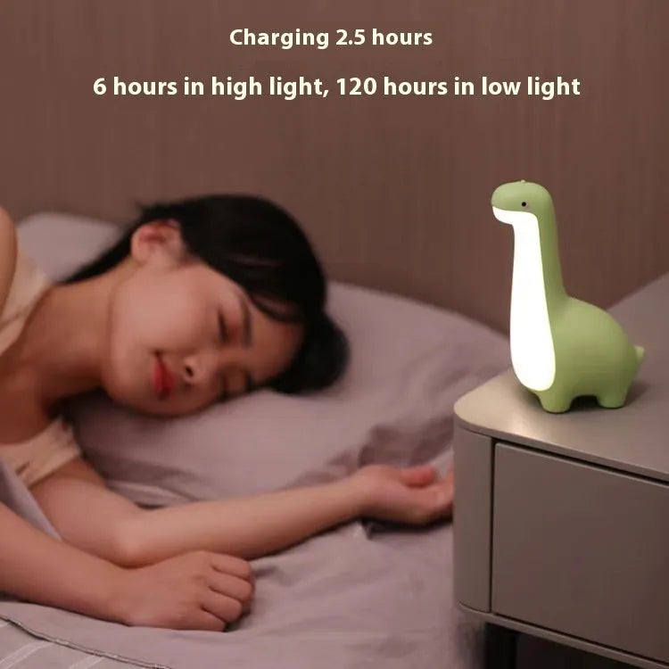 Dinosaur Night Light Cute Children's Night Light Eye Protection Bedside Timing Lamp USB Charging Room Decoration Children's Gift - Bellarte Enchanté Dinosaur Night Light Cute Children's Night Light Eye Protection Bedside Timing Lamp USB Charging Room Decoration Children's Gift