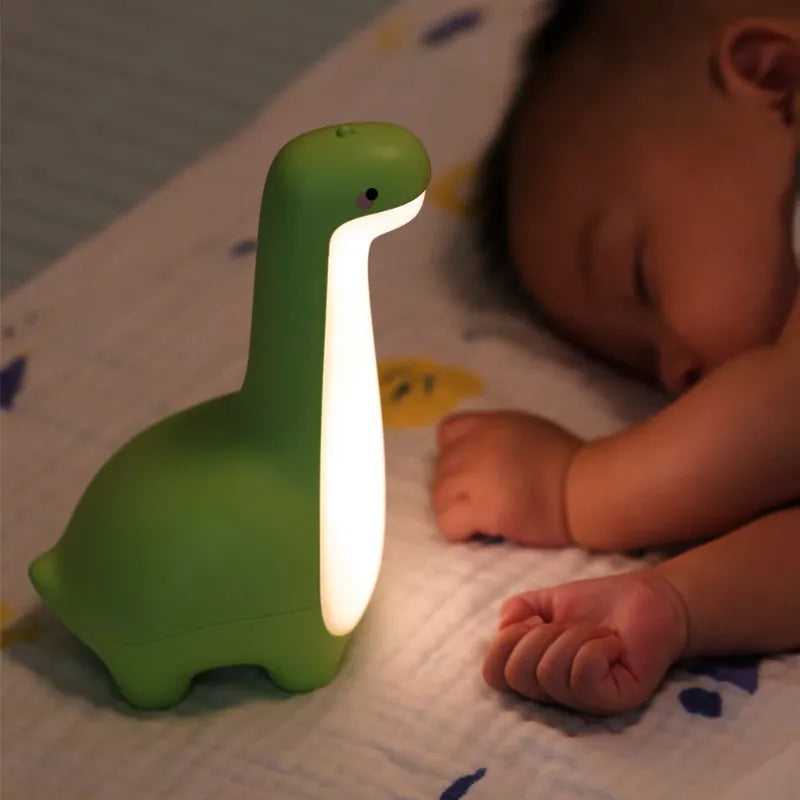Dinosaur Night Light Cute Children's Night Light Eye Protection Bedside Timing Lamp USB Charging Room Decoration Children's Gift - Bellarte Enchanté Dinosaur Night Light Cute Children's Night Light Eye Protection Bedside Timing Lamp USB Charging Room Decoration Children's Gift