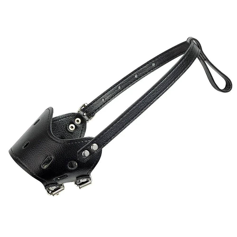 Dog Muzzle Leather, Comfort Secure Anti-Barking Muzzles - Bellarte Enchanté Dog Muzzle Leather, Comfort Secure Anti-Barking Muzzles