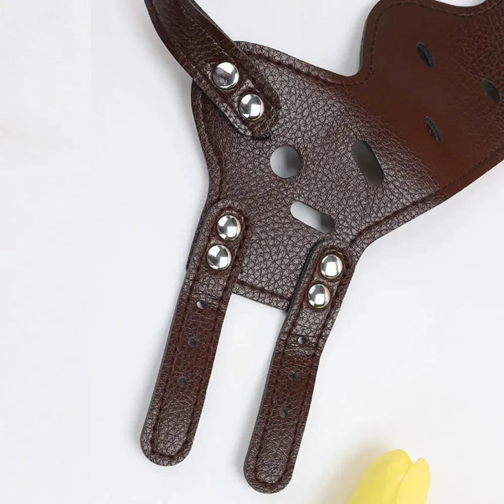 Dog Muzzle Leather, Comfort Secure Anti-Barking Muzzles - Bellarte Enchanté Dog Muzzle Leather, Comfort Secure Anti-Barking Muzzles