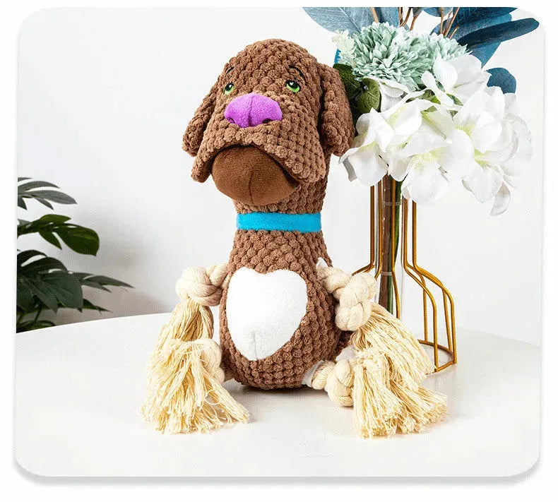 Dog Plush Vocalization Bite-resistant Cotton String - Bellarte Enchanté Dog Plush Vocalization Bite-resistant Cotton String