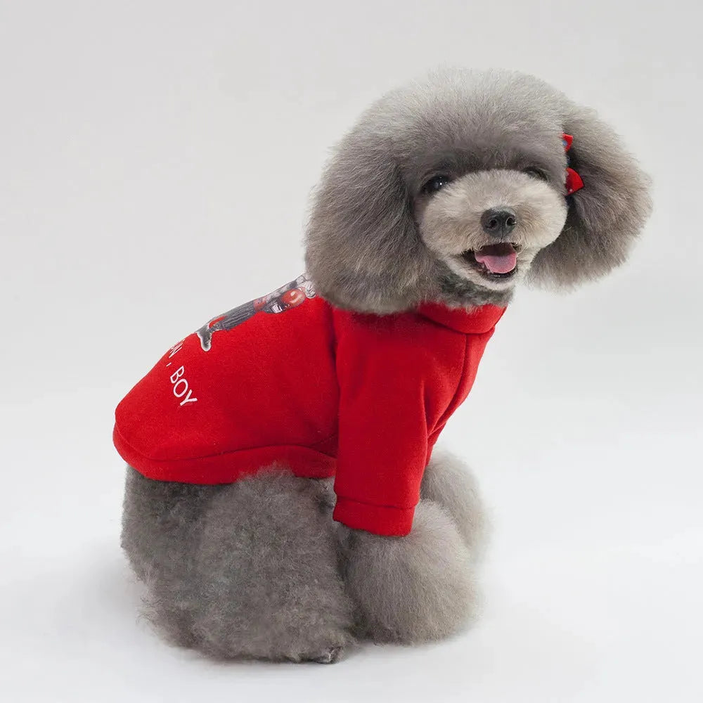 Dog Winter Pet Clothes Brushed Hoody - Bellarte Enchanté Dog Winter Pet Clothes Brushed Hoody