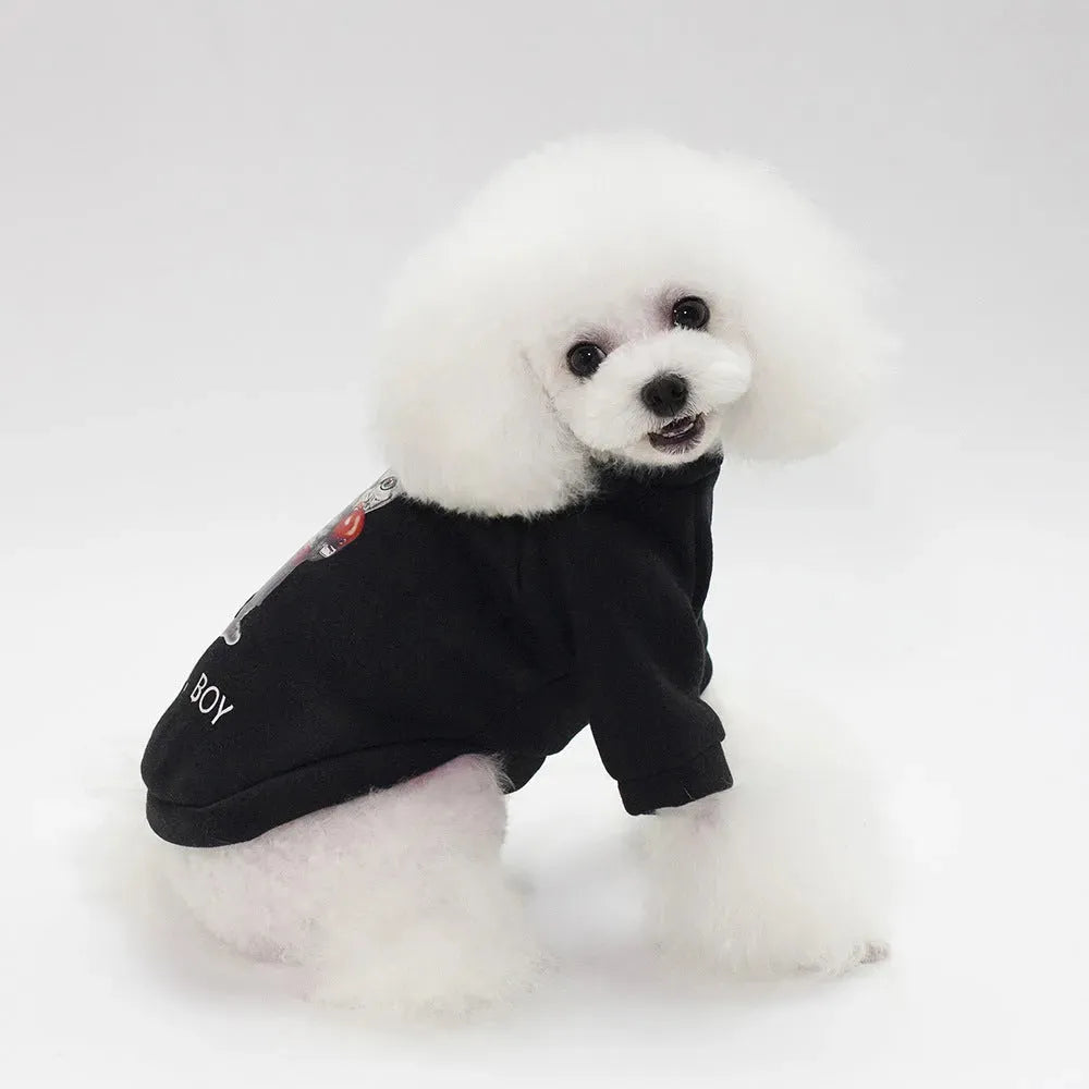 Dog Winter Pet Clothes Brushed Hoody - Bellarte Enchanté Dog Winter Pet Clothes Brushed Hoody